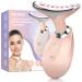 Profeir Red Light Therapy for Face Double Chin Reducer for Face Sculpting  Neck Tightening and Face Lift  3 Color LED Thermal Vibrating Face Massager for Wrinkle reducing  Anti Aging