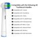 12 Replacement Toothbrush Heads Compatible with Oral-B Braun | Professional Electric Bristle Refills for 7000 Pro 1000 9600 500 3000 8000 - Pack of 12 - Buy Online on GoSupps.com