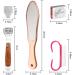 Professional Hornhaut Hobel Set - Stainless Steel Double-Sided Foot File for Hard & Cracked Skin | Rose Gold Foot Care Tool - Buy Online on GoSupps.com