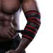 MANUEKLEAR Elbow Sleeves for Weightlifting  Elbow Compression Sleeves for Men  Adjustable Elbow Wraps for Weightlifting  Supportive Elbow Straps Brace for Lifting Weight Bodybuilding Powerlifting (Elbow Sleeves Red(1 pai...