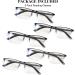 KONHAGO Blue Light Blocking Reading Glasses for Men - Half Frame Metal Readers 2.0x - Anti Eyestrain/Glare/UV - 3 Black + 2 Gray - Spring Hinge Eyeglasses - Buy Online on GoSupps.com