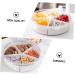 Alipis Dried Fruit Plate Lunchbox Vegetable Platter Kid Snack Serving Tray Candy Case Fruit Tray Household 26X7.5CM White - Buy Online on GoSupps.com