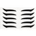 Autocollants Eyeliner Pour Femmes D calque Fard Paupi res Femme | 10 Pi ces Bandeye R sistant l'Eau pour Spectacles de Danse et Sc ne Autocollant Paupi res Noir - Buy Online on GoSupps.com