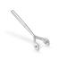 Stainless steel double nerve wheel needle roller massage roller "Double Pain" (chrome)