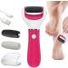 Aida & Hani Foot Scrubber Electric Callus Remover Rechargeable Foot File Hard Skin Remover Pedicure Tools Electronic Callus kit for Cracked Heels and Dead Skin with 2 Roller Heads