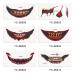 Halloween Prank Makeup Temporary Tattoo Kit - 12PCS Clown Horror Mouth Fake Stickers for Adults & Kids - Scary Face Decals for Halloween Cosplay - Buy Online on GoSupps.com