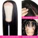 Lace Front Human Hair Wig 20 Straight 5x5 HD Closure Pre Plucked 180% Density Brazilian Virgin Hair Natural Color - Perfect for Black Women - Buy Online on GoSupps.com