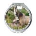 YENDOSTEEN Mirror makeup mirror animals horses nature pocket mirror portable mirror