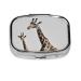 Griaffe Printed Square Pill Box Portable Travelling Pill Box Medicine Organiser
