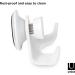 Umbra Flex Double Shower Hook - Gel Closure Technology Rust-Free Easy Installation for Luffa Brush Washcloth & Razors | White - Buy Online on GoSupps.com