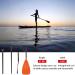 LBW SUP Paddle 3 Piece Stand Up Paddleboard Paddles - Adjustable Double Holes Lock, Sturdy & Ergonomic Design for Surfing Beginners - Orange - Buy Online on GoSupps.com