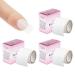 NICENEEDED 3 Rolls Self Adhesive Silk Nail Wrap Set Easy Trimerable Nail Tips Repair Bandage Tape Nail Art Extension Fiberglass Stickers Nail Protector Tools for Nail Design