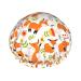 Fox Shower Caps for Women Reusable Waterproof Women Shower Caps Reusable PEVA Lining Hair Cap for Shower Double Protection Layers Elastic Color 4