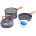 Fire-Maple Feast 2 Camping Cookware Set | Outdoor Cooking Set with Pot Kettle Pan Bowls and Spatula | Premium Construction | Ideal Mess Kit for Backpacking Hiking Car Camping and Emergency Use