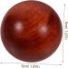 Ultechnovo 4-Piece Handmade Baoding Balls - Wooden Hand Training Balls for Finger Strength - Red Sandalwood with Large Fruits - Buy Online on GoSupps.com