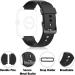 ZURURU 19mm Soft Silicone Replacement Bands for Veryfitpro ID205 Series Fitness Watch (Black) - Buy Online on GoSupps.com