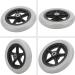 Wheelchair Wheels Wheelchair Front Castor 7 Inch Rubber Wheel Replacement for Wheelchairs Universal Solid Non-Slip Wheelchair Casters Rollers (Color : Grey)(Grey) - Buy Online on GoSupps.com