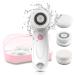 TOUCHBeauty Facial Cleansing Spin Brush 3 Brush Heads Electric Face Scrubber for Deep Cleansing Exfoliation Massaging