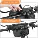 Flintronic 6L Waterproof Bicycle Front Basket Bag | Touchscreen Pocket & Removable Strap | Universal Fit for All Cell Phones - Black - Buy Online on GoSupps.com