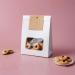 Set Of 50 Convenient Paper Bags For Bread Clear Window Cookie Packaging Bag Practical Food Package Bag For Parties - Buy Online on GoSupps.com
