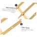 DOITOOL Makeup Gadgets Supplies Microblading Tattoos DIY Gold Scale Eyebrow Adjustable Makeup Measure Tattooing Stencil 16X4.5X0.6CM Golden - Buy Online on GoSupps.com