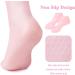 Silicone Socks 2 Pairs Pink Silicone Moisturising Socks Silicone Gel Socks for Preventing Cracked Feet for Women Foot Spa Moisturizing Feet Softens - Buy Online on GoSupps.com