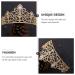 Lurrose Golden Crown Tiara - Vintage Baroque Rhinestone Queen Crown for Halloween & Costume Parties - International Shipping - Buy Online on GoSupps.com