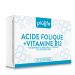 Acide Folique 400 g avec B12 160 comprim s Pi Life 1 par jour Folate Compl ment Vitamine B9 et B12 Energie contre la fatigue et l' puisement Maman 160 comprim s 160.0