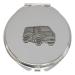 White Van Compact Mirror Handbag Gift With Free Engraving 445