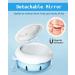 Denture Bath Case with Leak-Proof Cup & Cleaning Kit - Portable Retainer Case with Brush, Carabiner, Strainer & Mirror - Perfect for Aligner, Retainer, Mouth Guard - White - Buy Online on GoSupps.com