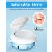 Denture Bath Case with Leak Proof Portable Cup | Denture Cleaning Kit with Brush, Carabiner, Strainer & Mirror | Blue Retainer Case for Aligner, Mouth Guard - Buy Online on GoSupps.com