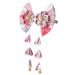 ifundom 1 Pair Japanese Style Barrettes Fan Barrettes Bride Decorate Cloth Hair