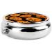 Halloween Pumpkin Patterns Mini Round Pill Box - 3 Compartment Travel Organizer for Medicine - Portable Pill Case for Pocket Home & Office - Buy Online on GoSupps.com