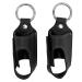 Asthma Inhaler Holder 2pcs Asthma Inhaler Holder Portable Storage Protective PU Leather Asthma Inhaler Case for Travel (Black)