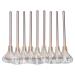 Premium 9piece Fan Brush Set 3 Colors Aluminium Tube Family Makeup Applicator Kit Champagne Color Brushes