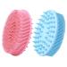 Exfoliating Silicone Body Scrubber for Shower  2 in 1 Silicone Bath and Shampoo Brush for Gentle Scrub Skin Exfoliation