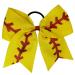 Ipetboom Softball Bow Hair Tie Barrettes for Girls Hair Scrunchies for Womens Hair Kids Hair Clips for Girls Softball Hair Ties Kids Hair Accessories Bow Tie Ribbon Child