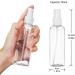 Transparent 100ml Fine Mist Spray Bottles - Travel Atomizer 4 Pack - Black & White - Ideal for eCommerce & International Shipping - Buy Online on GoSupps.com