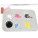 Buy Cosmetic Acrylic Nail Art Palette & Stainless Steel Spatula | 15x10cm | International Shipping Available - Buy Online on GoSupps.com