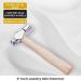 BENECREAT 6 Long Iron Jewelry Making Hammer Set with Wood Handle and Rubber Bench Block - Ideal for Jewelry Making and Metal Smithing - Buy Online on GoSupps.com