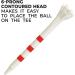 Champ 2-3/4 Stripe Golf Tee 100 Count - White/Red FLYtee - Buy Now - Buy Online on GoSupps.com