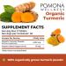 Pomona Wellness Organic Turmeric Supplement 1400mg with Black Pepper | Joint Support, Immunity & Inflammation | USDA Organic, Non-GMO, Vegan | 120 Tablets - Buy Online on GoSupps.com