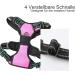 No Pull Dog Harness - Adjustable Breathable & Reflective Soft Padded Dog Dishes | Breast Dishes for Dogs (Pink Medium) - Buy Online on GoSupps.com