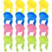 Dental Mixing Finger Ring Bowl 20pcs Plastic Silicone Holder Dappen Dish Nail Art Palette Finger Rings for Dentist Manicurist