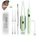Ear Wax Removal Kit Upgraded All in One Ear Cleaning Tool Set with LED Light/Ear Pick Digger/Twezzers/Spiral Spring Ear Spoon with Storage Box for Adults Kids and Pets (Pack of 7) GREEN