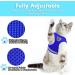 Soft Cat Vest with Leash & Supet Cat Dishes for Kittens & Small Dogs - Blue Size S (26-32 cm) - Ideal for Chihuahua & Pets - Buy Online on GoSupps.com