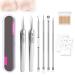 Usiveinborn Blackhead Remover Usiveinborn Tweezers Usiveinborn Blackhead Tweezers Usiveinborn Professional Stainless Steel Facial Blackhead Remover Tweezers Blackhead Extractor (6pcs)