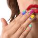 JERCLITY Aurora Gradient Nail Polish Strips - 12 Sheets Self-Adhesive Rainbow Nail Stickers for Women and Kids | DIY Manicure Kit with Nail File Included - Buy Online on GoSupps.com