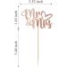 HIDORI 24PCS Mr and Mrs Cupcake Toppers for Wedding Party Glitter Sparkly Bridal Shower Decorations Engagement Food Picks Laser-cut Cardstock (W-A5) (ROSE GOLD) - Buy Online on GoSupps.com