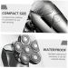 5 Sets Electric Shaver for Men - Rechargeable Waterproof Portable Travel Razor with 6 Heads & Beard Trimmer - Buy Online on GoSupps.com